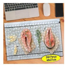 112248196 Somon Balığı Deniz Mutfağı 240 Parça Puzzle Yapboz