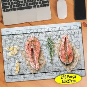 112248196 Somon Balığı Deniz Mutfağı 240 Parça Puzzle Yapboz