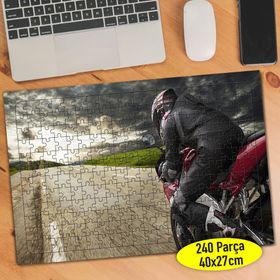 112394565 Hız Tutkunu Motorsiklet Yarışı 240 Parça Puzzle Yapboz