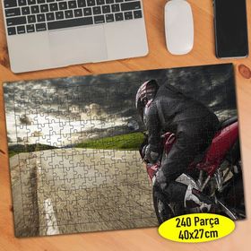 112394565 Hız Tutkunu Motorsiklet Yarışı 240 Parça Puzzle Yapboz
