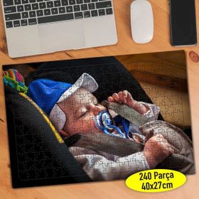 112460948 Pusette Uyuyan Minik Bebek 240 Parça Puzzle Yapboz