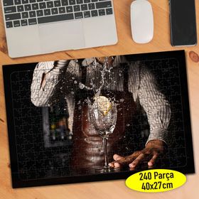 112759002 Kokteyl Hazırlayan Barmen 240 Parça Puzzle Yapboz