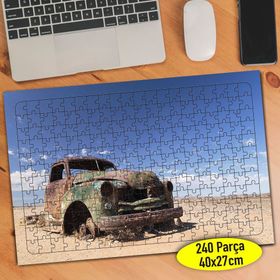 113214562 Terk Edilmiş Eski Hurda Araba 240 Parça Puzzle Yapboz