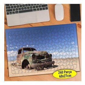 113214562 Terk Edilmiş Eski Hurda Araba 240 Parça Puzzle Yapboz