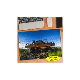 113231142 Terk Edilmiş Eski Hurda Araba 240 Parça Puzzle Yapboz