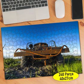 113231142 Terk Edilmiş Eski Hurda Araba 240 Parça Puzzle Yapboz