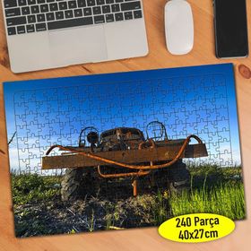 113231142 Terk Edilmiş Eski Hurda Araba 240 Parça Puzzle Yapboz
