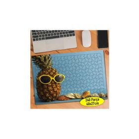 113339142 Gözlüklü Ananas Kafa 240 Parça Puzzle Yapboz
