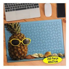 113339142 Gözlüklü Ananas Kafa 240 Parça Puzzle Yapboz