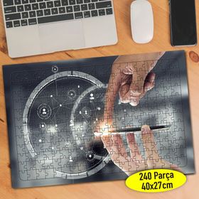 113536437 Sosyal Ağ Uzantısı Sembolleri 240 Parça Puzzle Yapboz