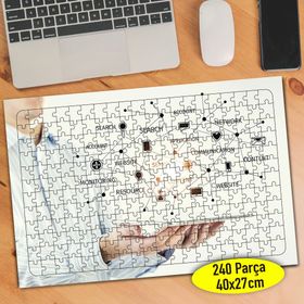 113537233 Sosyal Ağ Teknoloji Uzmanı 240 Parça Puzzle Yapboz