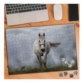 1136093 Beyaz Kuğu Görkemli At 240 Parça Puzzle Yapboz