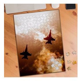 1136111 Askeri Uçaklar Gün Batımı 240 Parça Puzzle Yapboz