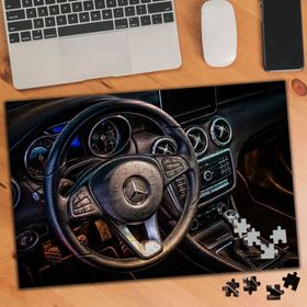 1136120 Mercedes Araba Direksiyonu 240 Parça Puzzle Yapboz