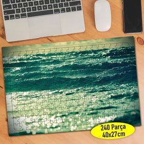 113694705 Sakin Dalgalı Deniz Manzarası 240 Parça Puzzle Yapboz