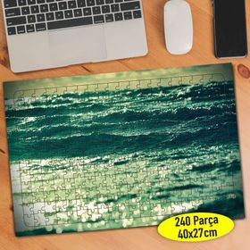 113694705 Sakin Dalgalı Deniz Manzarası 240 Parça Puzzle Yapboz