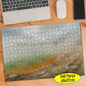 113768085 Yeni Zelanda Doğa Manzarası 240 Parça Puzzle Yapboz