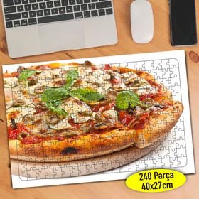 113787781 Fast Food Lezzetli Pizza 240 Parça Puzzle Yapboz