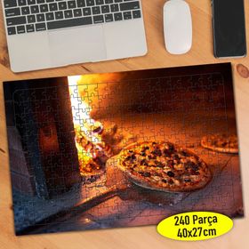 113834414 Taş Fırında Pizza Fast Food 240 Parça Puzzle Yapboz