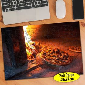 113834414 Taş Fırında Pizza Fast Food 240 Parça Puzzle Yapboz