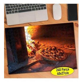 113834414 Taş Fırında Pizza Fast Food 240 Parça Puzzle Yapboz