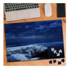 1149845 Mavi Gökyüzü Altında Kaya Parçası 240 Parça Puzzle Yapboz