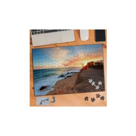 115 Deniz Kenarı Gün Batımı 240 Parça Puzzle Yapboz Tablo