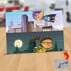 115221 Gece Ve Gündüz Kahramanları 99 Parça Puzzle Yapboz Tablo