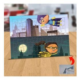 115221 Gece Ve Gündüz Kahramanları 99 Parça Puzzle Yapboz Tablo