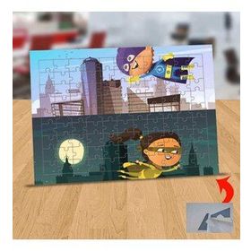 115221 Gece Ve Gündüz Kahramanları 99 Parça Puzzle Yapboz Tablo