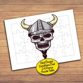 115269 Viking Kuru Kafa 24 Parça Çocuklara Özel Yapboz Tablo