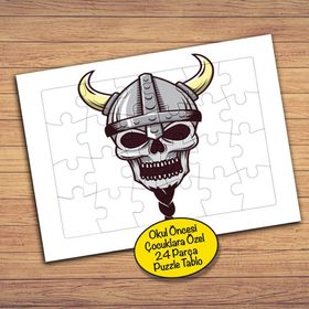 115269 Viking Kuru Kafa 24 Parça Çocuklara Özel Yapboz Tablo
