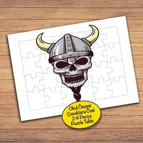 115269 Viking Kuru Kafa 24 Parça Çocuklara Özel Yapboz Tablo
