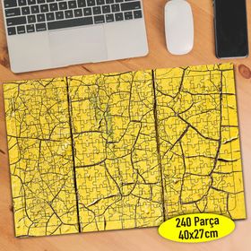 115483000 Çatlamış Sarı Boya Dokusu 240 Parça Puzzle Yapboz