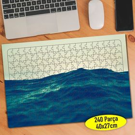 1175 Gün Batımında Mavi Deniz Manzarası 240 Parça Puzzle Yapboz