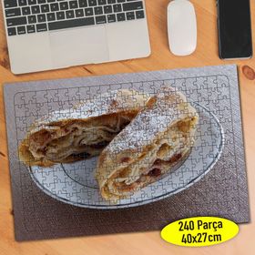 1184 Viyana Usulü Strudel Turta Yiyecek 240 Parça Puzzle Yapboz
