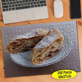 1184 Viyana Usulü Strudel Turta Yiyecek 240 Parça Puzzle Yapboz