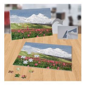 11903116 Karlı Dağ Çiçek Bahçesi Doğa 99 Parça Puzzle Yapboz Tablo