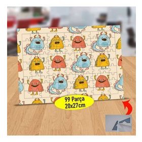 1191247 Renkli Ufak Canavarlar 99 Parça Puzzle Yapboz Tablo