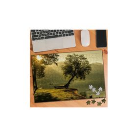 1192669 Göl Kenarı Güneşli Hava Ağaçlar 240 Parça Puzzle Yapboz