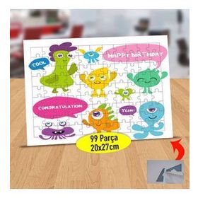 1195176 Konuşan Sevimli Canavarlar 99 Parça Puzzle Yapboz Tablo