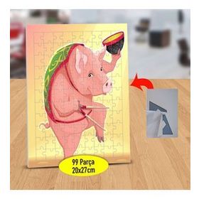 1196273 Suşi Yapan Domuz 99 Parça Puzzle Yapboz Tablo