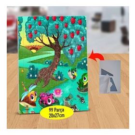 1196382 Ağaç Altındaki Hayvanlar 99 Parça Puzzle Yapboz Tablo