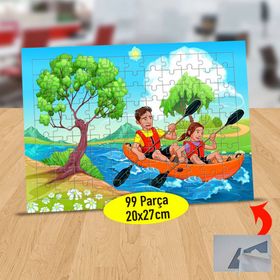 1196523 Baba Ve Kızın Kürek Çekmesi 99 Parça Puzzle Yapboz Tablo
