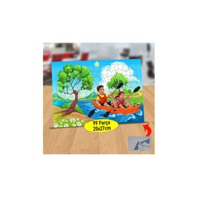 1196523 Baba Ve Kızın Kürek Çekmesi 99 Parça Puzzle Yapboz Tablo