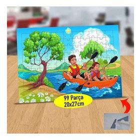1196523 Baba Ve Kızın Kürek Çekmesi 99 Parça Puzzle Yapboz Tablo