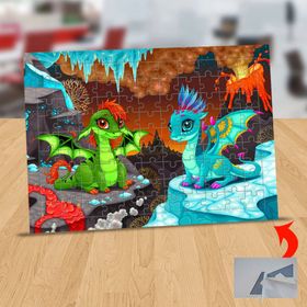 1196695 Buz Ve Ateş Ejderhalar 99 Parça Puzzle Yapboz Tablo