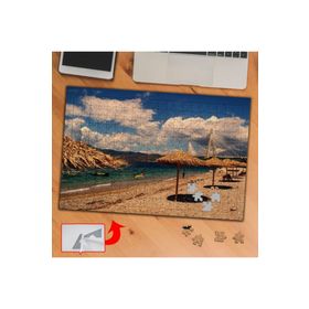 1197567 Kumsalda Hasır Şemsiyeler 240 Parça Puzzle Yapboz Tablo