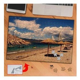 1197567 Kumsalda Hasır Şemsiyeler 240 Parça Puzzle Yapboz Tablo