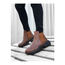 11boa BA0444 40 Karışık Bağcıksız Rahat Yüksek Taban Taba Erkek Spor Yarım Bilek Bot